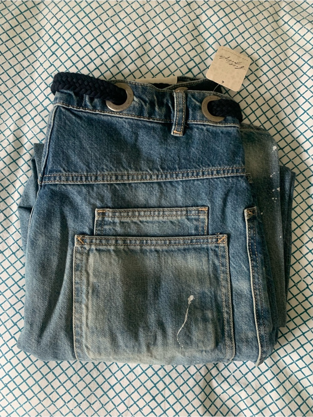 FREE PEOPLE We The Free Moxie Pull-On Barrel Jeans Size 28 NEW - Picture 8 of 16